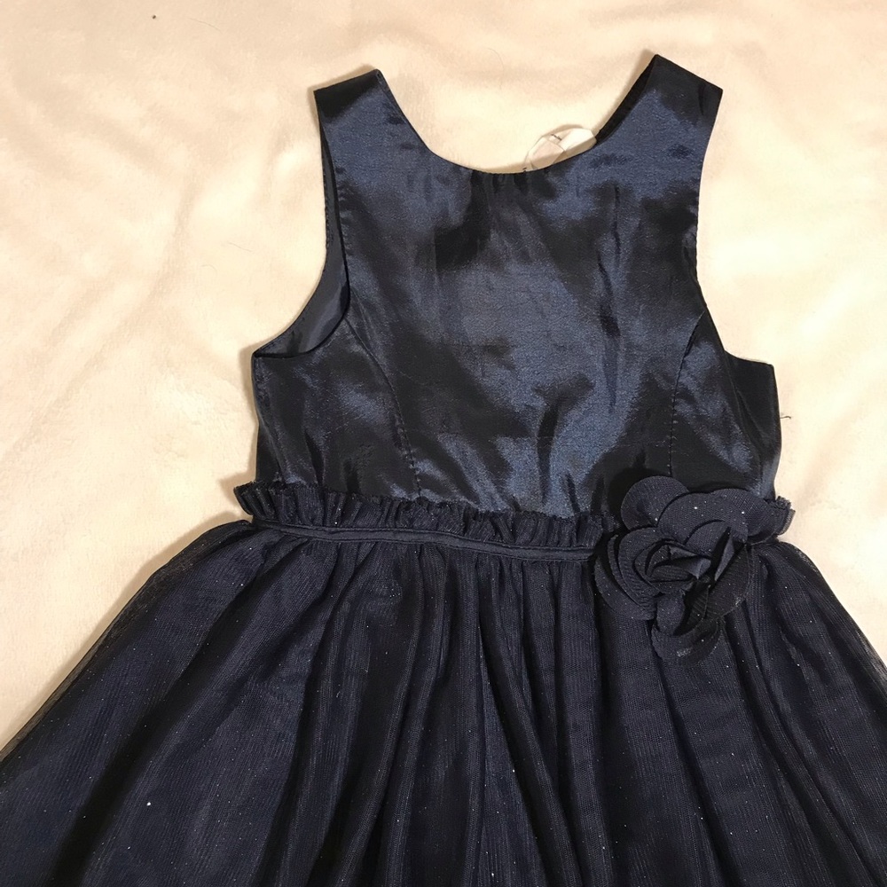 {H&M}Blue holiday dress excellent condition sz 3/4 - Picture 3 of 7